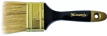 Кисть плоская &quot;Профи&quot; 2,5&quot; натуральная щетина деревянная ручка  MATRIX 83153 купить в Нягани