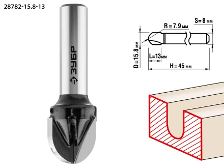 Фрезы пазовые галтельные для ламината серия ПРОФЕССИОНАЛ купить в Нягани