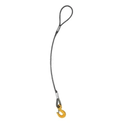 Строп канатный одноветвевой 1СК 5 т L=4.5 м с кч din 7.0 т опрессовка