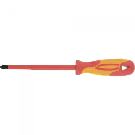 Отвертка диэлектрическая SL3*75мм CrMo до 1000В двухкомпонентная рукоятка Gross 12941 купить в Нягани