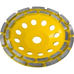 Чашка STAYER "PROFESSIONAL" алмазная сегментная двухрядная, высота 22,2мм, 180мм 33381-180