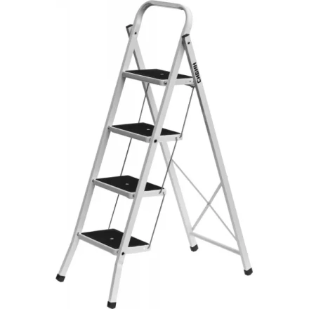 Лестница-стремянка СИБИН стальная c широкими ступенями, 4 ступени 38807-04 купить в Нягани