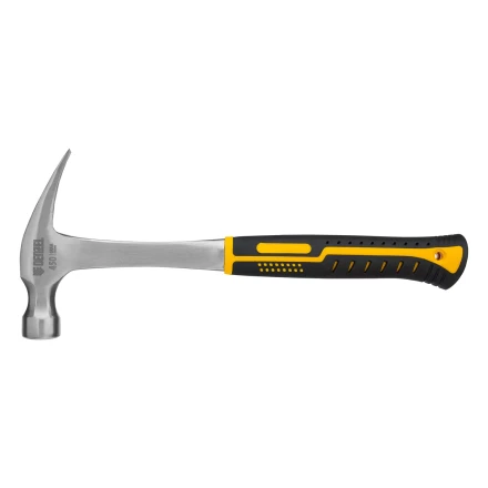 Молоток-гвоздодер 450 г Denzel, цельнометаллический, двухкомпонентная рукоятка, 10423 купить в Нягани