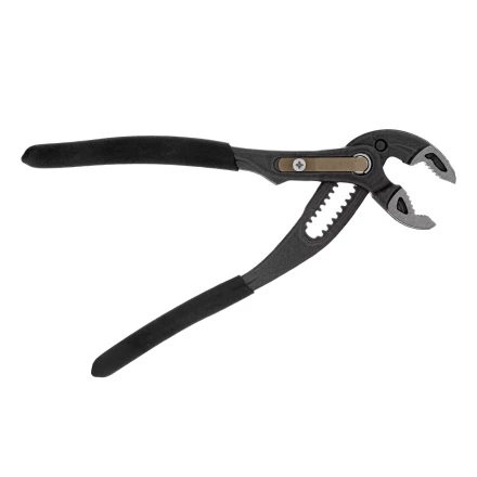 Клещи переставные Denzel 17905, кнопочный механизм, обливные рукоятки, 180 мм купить в Нягани