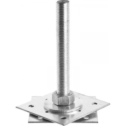 Анкер ЗУБР "МАСТЕР" регулируемый по высоте, 120х200х120мм, М24, 1шт 310265-120-24 купить в Нягани