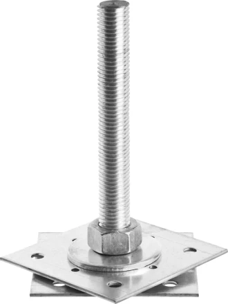 Анкер ЗУБР "МАСТЕР" регулируемый по высоте, 120х200х120мм, М24, 1шт 310265-120-24 купить в Нягани