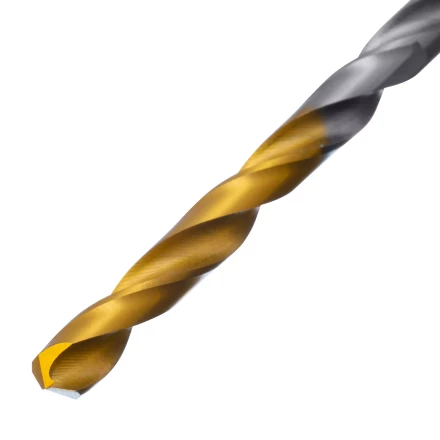 Сверло спиральное по металлу Denzel 4 x 75 мм, Р6М5, Golden Tip, 718229 купить в Нягани