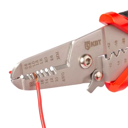 Многофункциональный стриппер КВТ WSS-01 для снятия изоляции с проводов 0.35–6.0 мм (102398) купить в Нягани