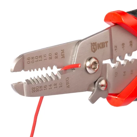 Многофункциональный стриппер КВТ WSS-01 для снятия изоляции с проводов 0.35–6.0 мм (102398) купить в Нягани