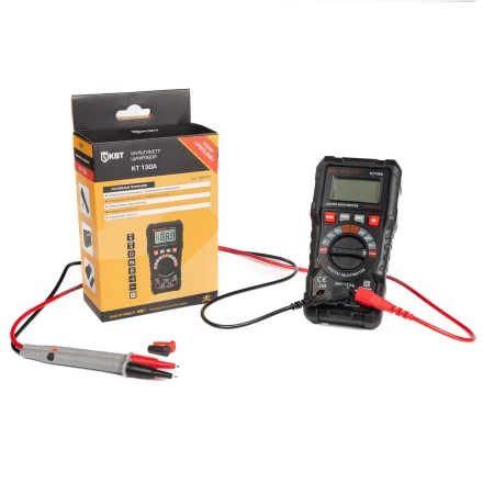 Мультиметр цифровой КВТ KT 130A с автоматическим выбором пределов измерений (88549) купить в Нягани