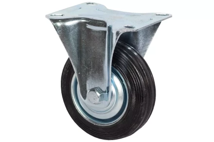 Аппаратное неповоротное колесо HITCH 75*22 резина черная FC92 (SZ084870) купить в Нягани