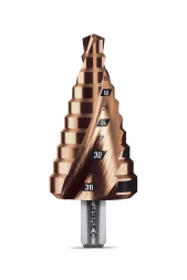 ЗУБР КОБАЛЬТ 9-36мм, 10 ступеней, винтовая проточка, сверло ступенчатое, ПРОФЕССИОНАЛ (29674-9-36-10)