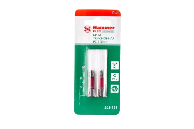 Бита HAMMER PZ2 30мм (2шт.) купить в Нягани