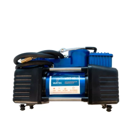 Автомобильный компрессор VARTEG VRT-60 с набором аксессуаров купить в Нягани