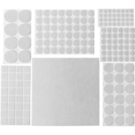 Набор STAYER &quot;COMFORT&quot;: Накладки самоклеящиеся на мебельные ножки, 175 шт, белые 40917-H175 купить в Нягани