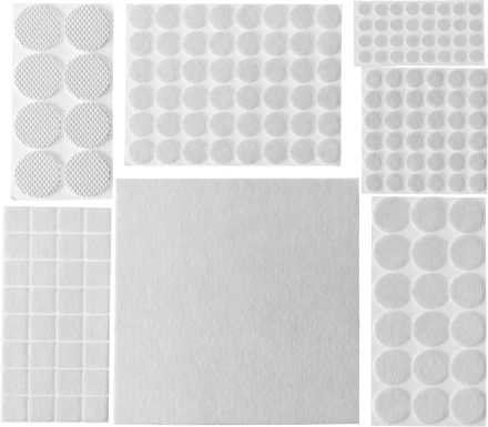 Набор STAYER &quot;COMFORT&quot;: Накладки самоклеящиеся на мебельные ножки, 175 шт, белые 40917-H175 купить в Нягани