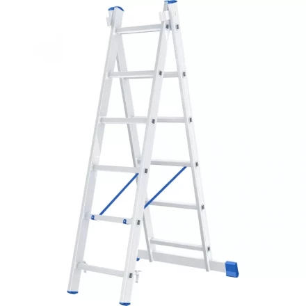 Лестница алюминиевая 2х6 ступеней двухсекционная СИБРТЕХ 97906 купить в Нягани