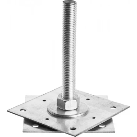 Анкер ЗУБР &quot;МАСТЕР&quot; регулируемый по высоте, 150х200х150мм, М24, 1шт 310265-150-24 купить в Нягани