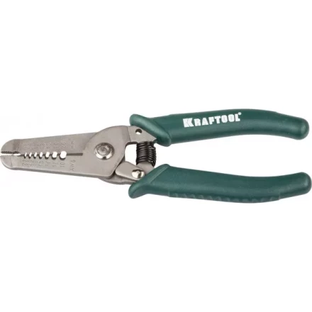 Пассатижи для снятия изоляции, 0.8 - 2.6 мм, 150 мм, KRAFTOOL 22660-15 купить в Нягани