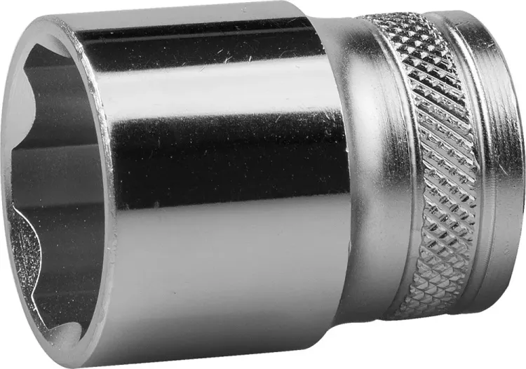 Торцовая головка KRAFTOOL "INDUSTRIE QUALITAT", Cr-V, FLANK, хромосатинированная, 1/2", 23 мм 27805-23_z01 купить в Нягани