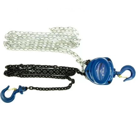 Таль цепная 0,5 т h подъема 2,5 м расстояние между крюками 350 мм Stels 51943 купить в Нягани