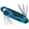 Набор ключей имбусовых Tamper-Torx TT10-TT40 CrV складные 7 шт Gross 16413 купить в Нягани