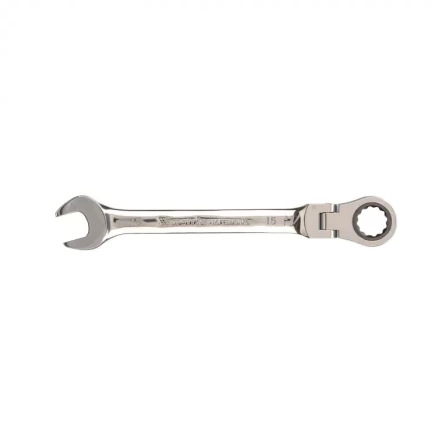 Ключ комбинированный трещоточный Matrix 15 мм шарнирный зеркальный хром 14828 купить в Нягани