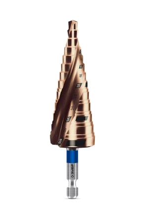 ЗУБР КОБАЛЬТ 6-30мм, 13 ступеней, винтовая проточка, сверло ступенчатое, ПРОФЕССИОНАЛ (29674-6-30-13) купить в Нягани