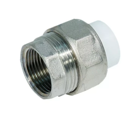 Муфта разъемная PP-R ВР 25мм х1 бел. (10/100) 45295 купить в Нягани