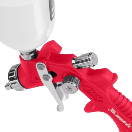 Краскораспылитель HVLP пневмат. с верхним бачком V= 0,1 л, сопло диаметром 0.8 мм// Matrix 57325 купить в Нягани