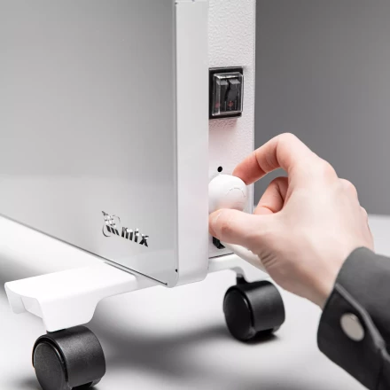 Конвектор электрический КМ-2000.2, 230 В, 2000 Вт, X-образный нагреватель, колеса, термостат // MTX 98126 купить в Нягани