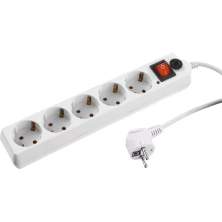 Сетевой фильтр STAYER &quot;MASTER&quot; электрический, 5 гнезд, макс. мощн. 2200 Вт, 3м 55066-3 купить в Нягани