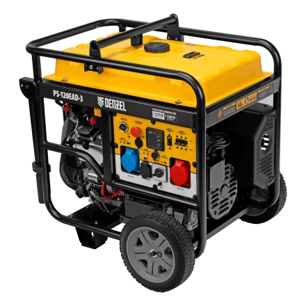 Генератор бензиновый Denzel PS-120EAD-3, 12 кВт,230/400 В, 40л, разъём ATS,перекл.режима,эл.старт купить в Нягани