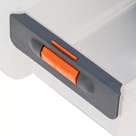 Органайзер для хранения с выдвижными лотками Stels 310х150х260мм, 4 секции, пластик Россия 90728 купить в Нягани