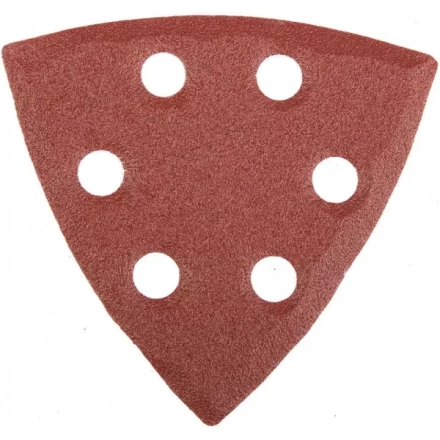 Треугольник шлифовальный универсальный STAYER &quot;MASTER&quot; на велкро основе, 6 отверстий, Р120, 93х93х93мм, 5шт 35460-120 купить в Нягани