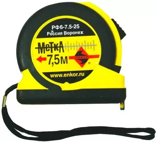 Рулетка 7,5м Метка Энкор 10107 купить в Нягани