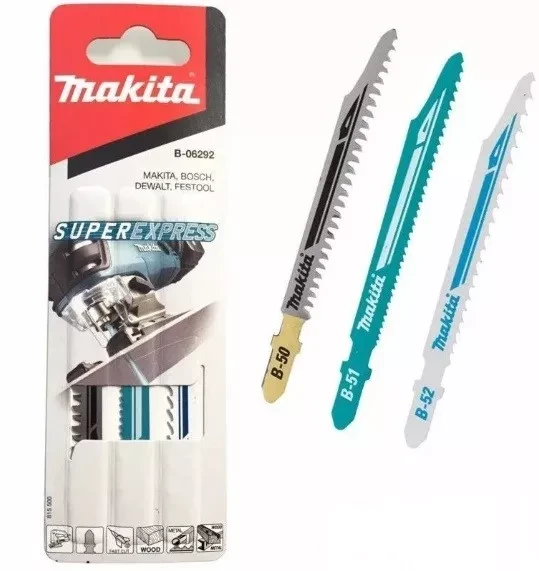Набор пилок B-06292 для лобзика Makita Super Express, (В50,В51,В52) купить в Нягани