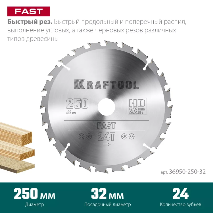 Диск пильный FAST, повышенный ресурс 36950-250-32 купить в Нягани