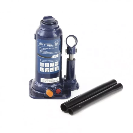 Домкрат гидравлический бутылочный телескопический 2 т подъем 170-380 мм Stels 51144 купить в Нягани