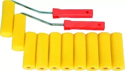 Набор мини-валиков "ПОРОЛОН" 100 мм D - 35 мм D ручки - 6 мм 10 шт. + 2 бюгеля  SPARTA 802835