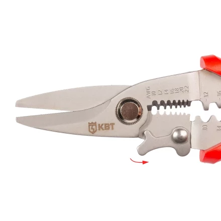 Многофункциональный стриппер КВТ WSS-03 для снятия изоляции с проводов 0.35–6.0 мм (102400) купить в Нягани