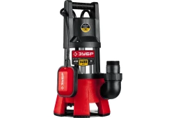 ЗУБР 1400 Вт, дренажный насос для грязной воды, корпус - нерж. сталь (НПГ-М3-1400-С)