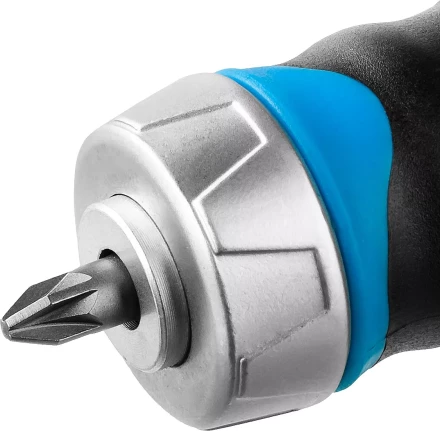 Набор ЗУБР &quot;ПРОФЕССИОНАЛ&quot;: Отвертка реверсив с двухкомп рукоят, насадки, CrMo, рукоят с отсеком для хранения бит, 38 предметов 25352-H38 купить в Нягани