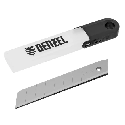 Лезвия, 18 мм, сталь SK5 - 0,6 мм, усиленные, 5 штук// Denzel 79305 купить в Нягани