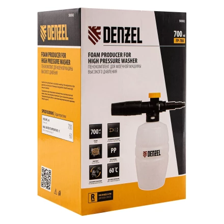 Пенокомплект Denzel FP-700, для моечных машин высокого давления, универсальный 58302 купить в Нягани