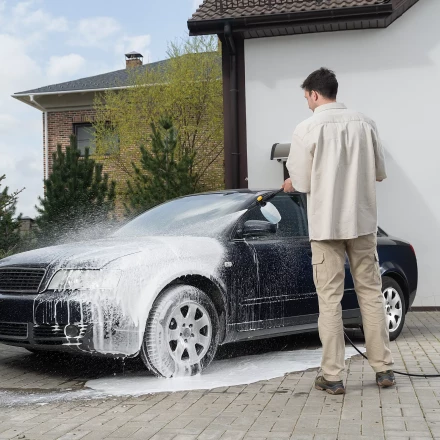 Пенокомплект Denzel FP-700, для моечных машин высокого давления, универсальный 58302 купить в Нягани