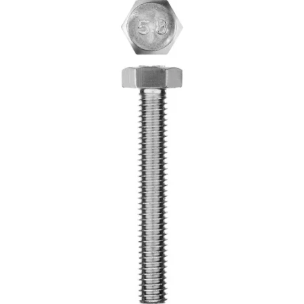 Болт ГОСТ 7798-70, M6 x 40 мм, 5 шт, кл. пр. 5.8, оцинкованный, ЗУБР 303086-06-040 купить в Нягани