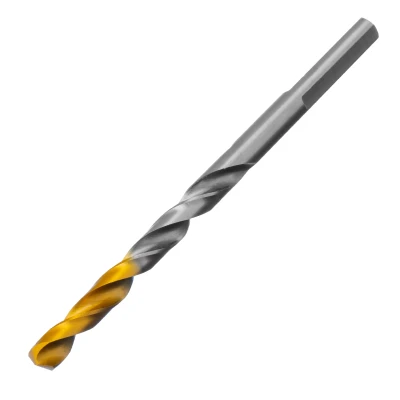 Сверло спиральное по металлу Denzel 5 x 86 мм, Р6М5, Golden Tip, 718233