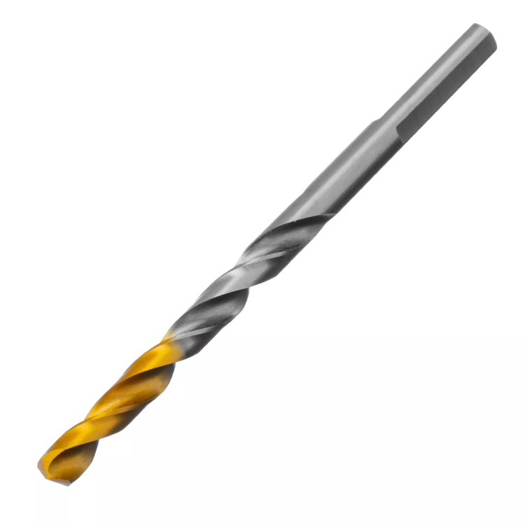 Сверло спиральное по металлу Denzel 5 x 86 мм, Р6М5, Golden Tip, 718233 купить в Нягани
