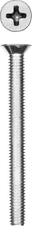 Винт DIN 965, M5 x 50 мм, 5 шт, кл. пр. 4.8, оцинкованный, ЗУБР 303116-05-050 купить в Нягани
